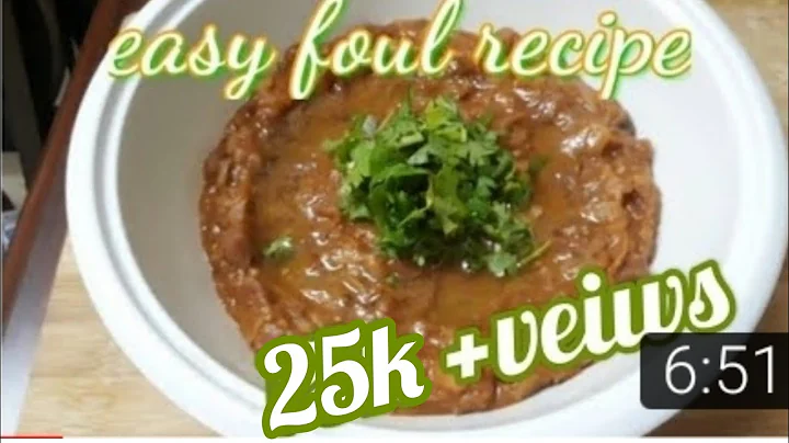 ARABIC FOUL RECIPE / TRY  TO COOK FOUL IN  THIS  W...