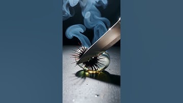 Sugar-Glass Bulb Sliced: Ferrofluid Frenzy  #seedance #ASMR #SatisfyingVideo