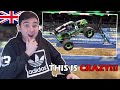 British Guy Reacts to BEST Monster Truck Freestyle Moments for the First Time