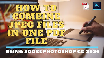 How To Combine jpeg Files in one PDF file in Photoshop | Acrobat Pro DC Comparison