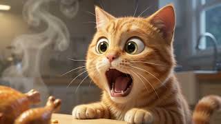 3 Cats Tried to Steal a Chicken… BIG MISTAKE! 😂🐱