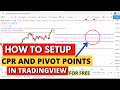 How to set CPR and Pivot Points in Tradingview for free