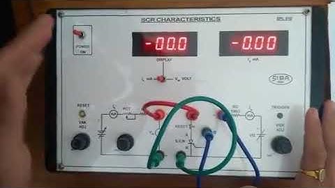 V-I characteristics of SCR