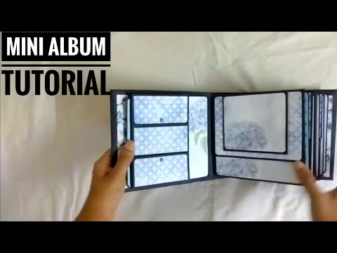 Beautiful Mini Album TUTORIAL | Start to finish | Handmade Scrapbook page ideas | 36 pages | PART 2