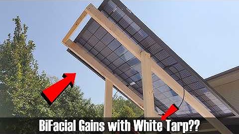Sirius 415w BiFacial Solar Panels with White Tarp Behind!  How Much Gain do you Actually get??