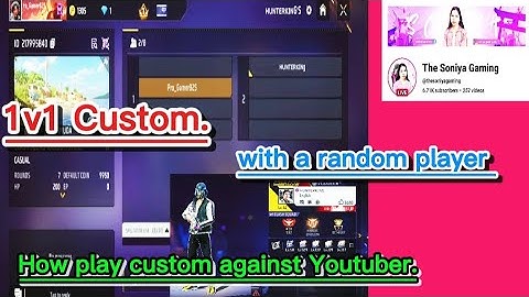 1v1 Custom with a random player | #custom #freefire  #freefirecustom #1v1 