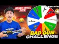 Only bad gun challenge1 vs 4 worst wheel free fire india