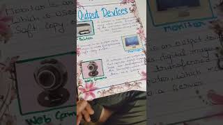 input device and output device||holiday homework😊