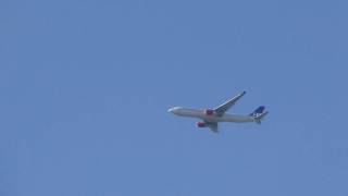 Scandanavian Airline System SAS in Flight