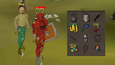 Killing a Random Player Quitting Runescape for his Bank