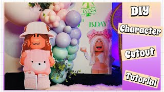 DIY Large Character Cutout Tutorial | Prop Tutorial | Party Cutout