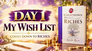 💜 Day 1 – My Wish List | Count Down to Riches | Money Manifestation Journey #magic #thankyou #love