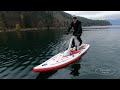 Testriding the redshark sup water bicycle