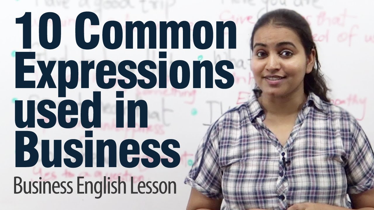 10 common expressions use in business English - ESL Lesson