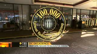 Pricey hotel packages for inauguration weekend