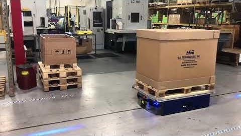 The Future of Warehousing - Using Fred AGV to lift 2500 LBs