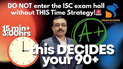 Watch this before your ISC board exam — trust me. 