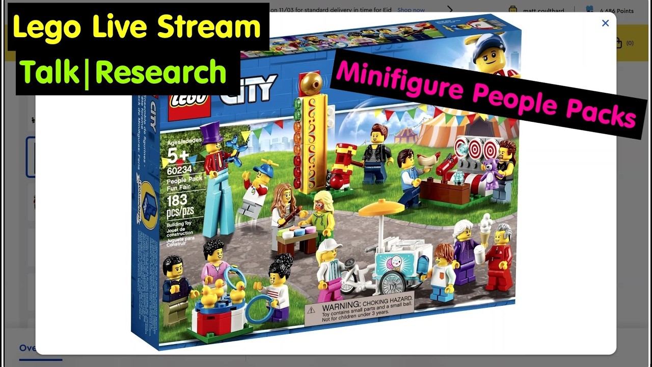 Lego Live Stream | Minifigure People Pack | Lego Talk & Research