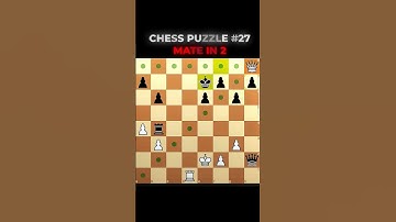 Chess Puzzle #27 | Mate In 2 | Chess Puzzles | #shorts #chess #chesspuzzle