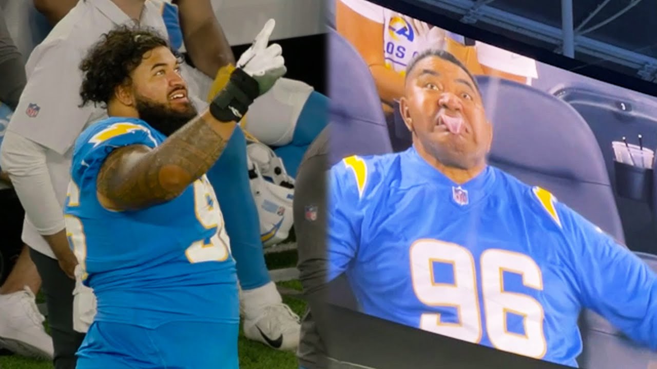 Breiden Fehoko, lineman do L.A. Chargers, chega à NFL com apoio da família  - Church News