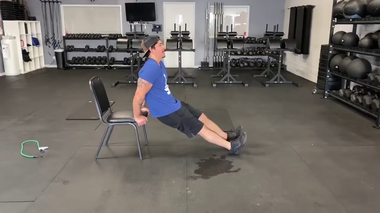 Isometric Chair Dip Hold YouTube