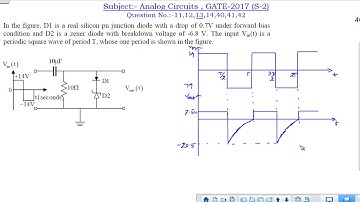 EC Analog Circuits all questions and answers GATE 2017 session 2