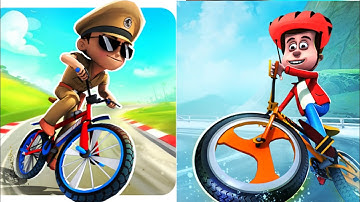 Little Singham Cycle VS Golmaal junior  Race Game 2025 Gameplay Android, ios Part 1