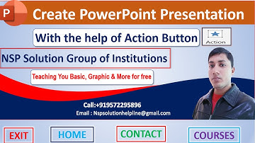 Action button in PowerPoint || Create a PowerPoint Presentation with help of Action Button