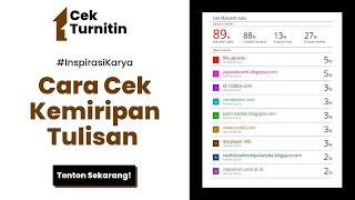 Cara Menggunakan Turnitin Untuk Mengecek Plagiasi