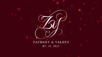 Animated Wedding Monogram | Zachary & Yaleen
