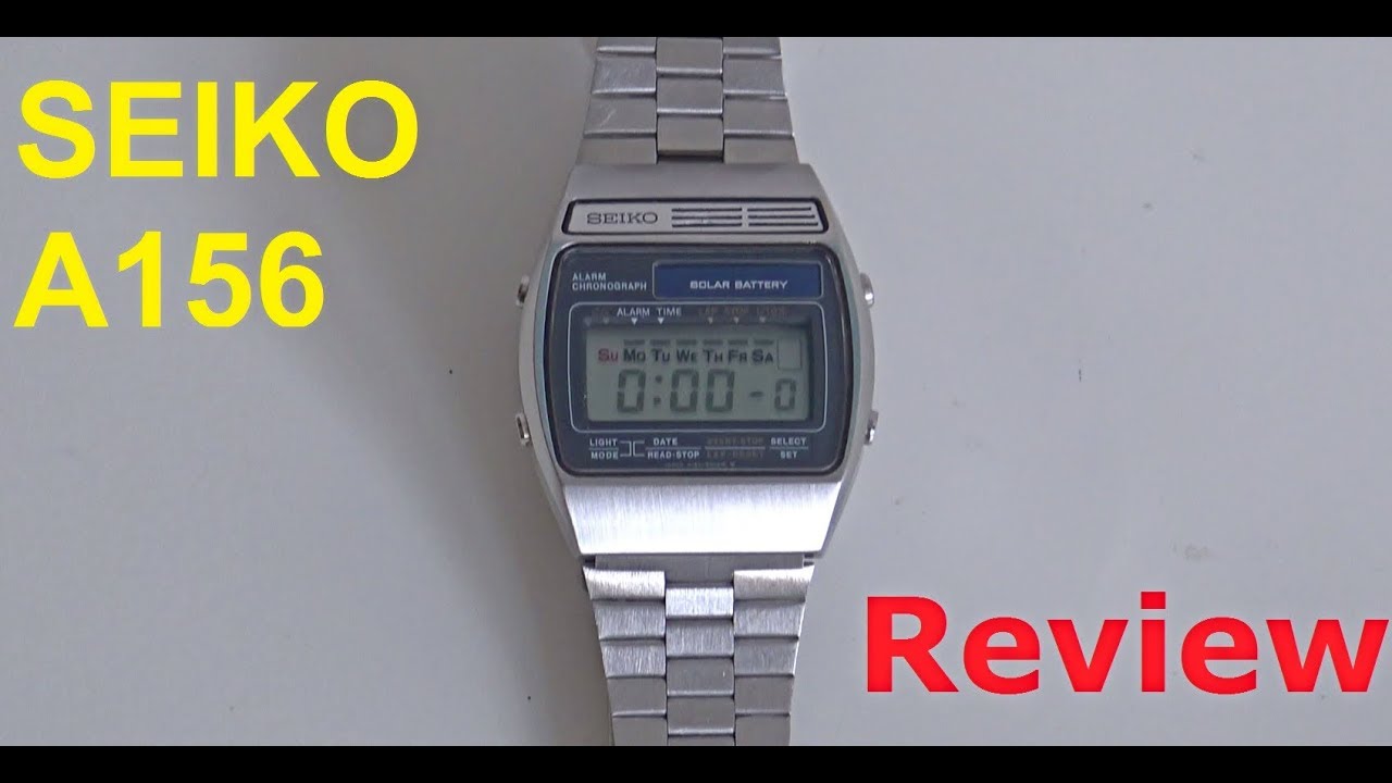 Seiko A156 Review - Ep - Vintage Digital Watches - YouTube