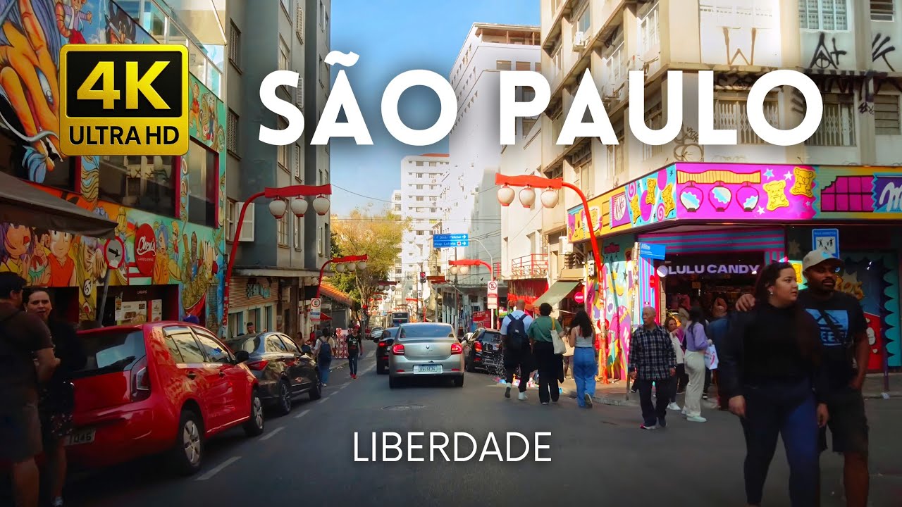 🇧🇷 Bairro da Liberdade, Centro de São Paulo • 4K