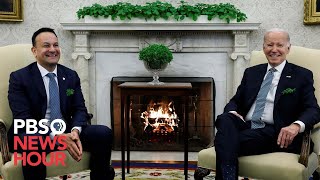 WATCH: Biden hosts Ireland's Taoiseach Varadkar for White House St. Patrick's Day reception