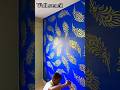 Wall stencil Asian paint #viralvideo #home #walldesign #wallpainting #paint #painting #vlog #wall