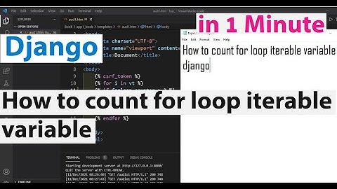 How to count for loop iterable variable in django