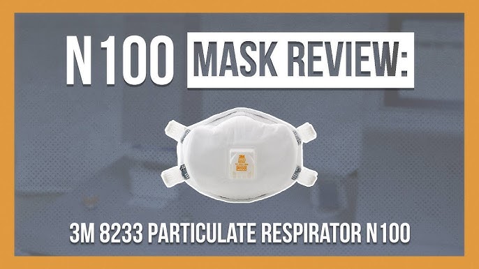 3M 8233 N100 Industrial Respirator with Valve