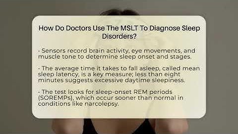 How Do Doctors Use The MSLT To Diagnose Sleep Disorders? - Sleep Apnea Support Network