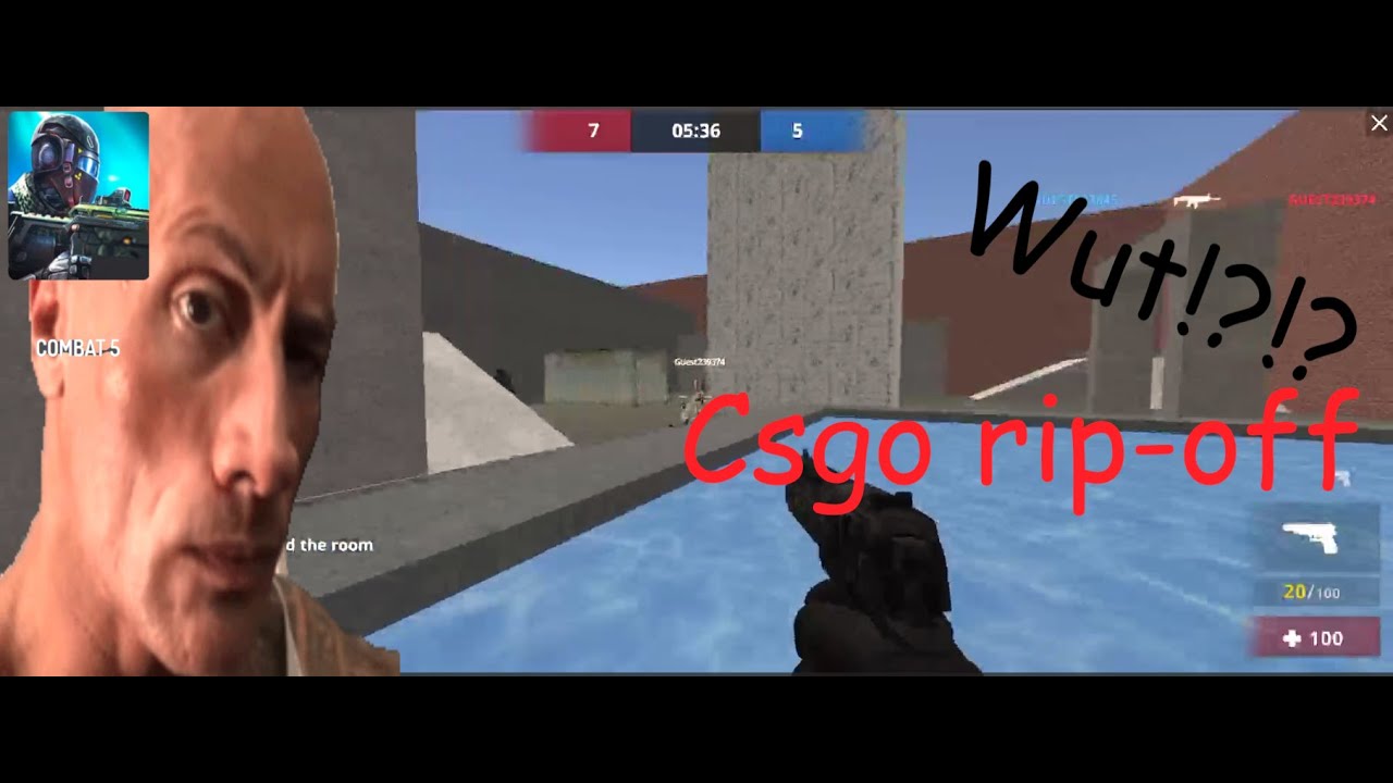 Playing crapy csgo ripoff - YouTube