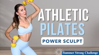 50-Min Athletic Strength Pilates Workout | Summer Strong Challenge Day 8