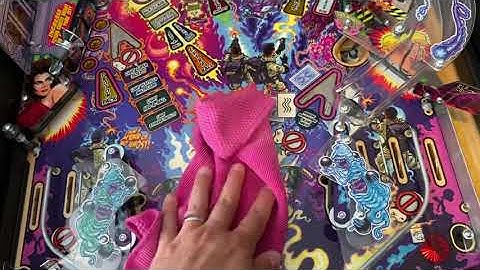 Cleaning a Pinball Playfield
