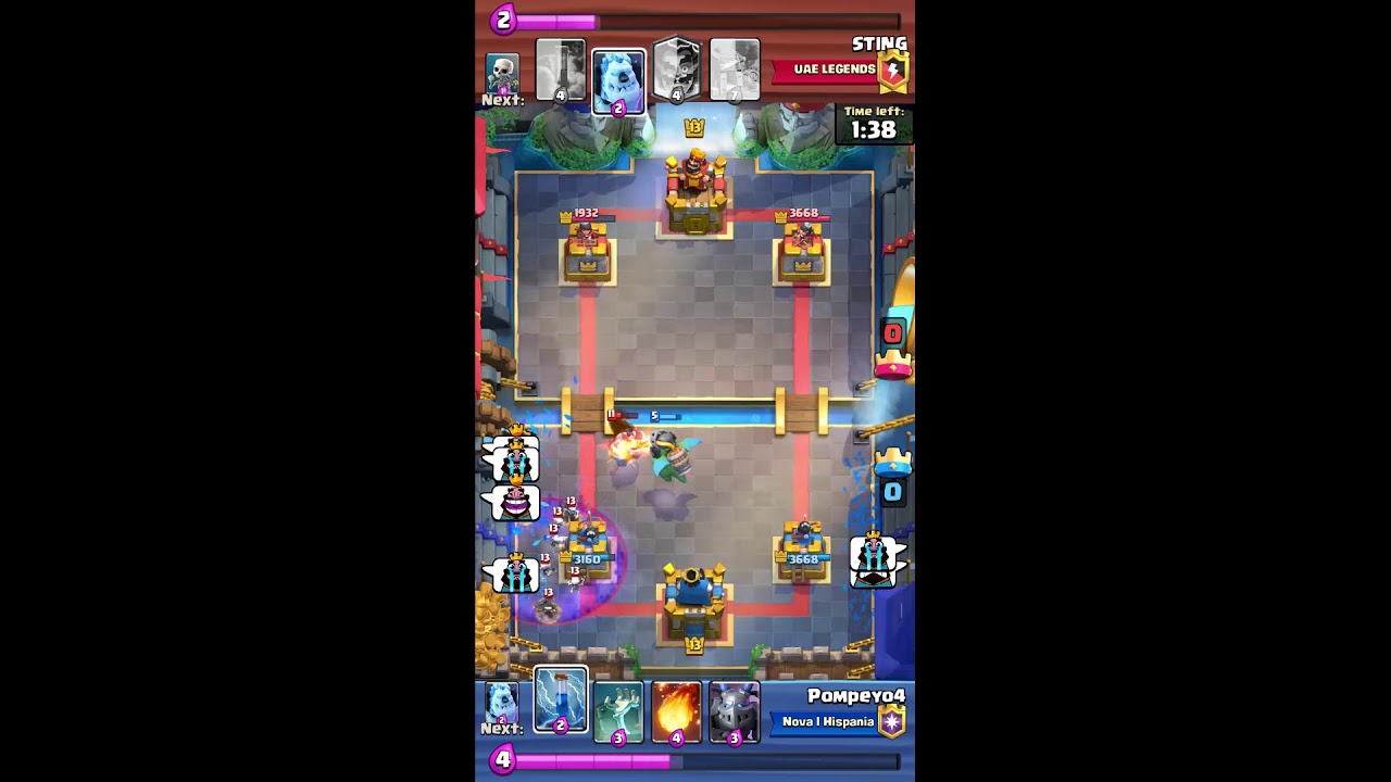 Clash Royale Battle / Pompeyo4 STING [02.07.2018][Top