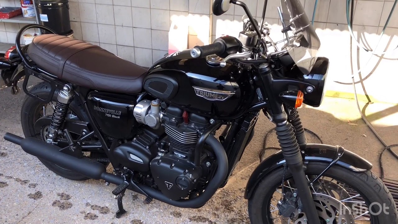 TRIUMPH BONNEVILLE T120 BLACK - YouTube