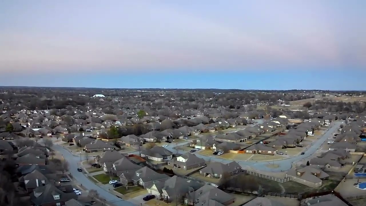 Drone flight over Broken Arrow, Oklahoma
