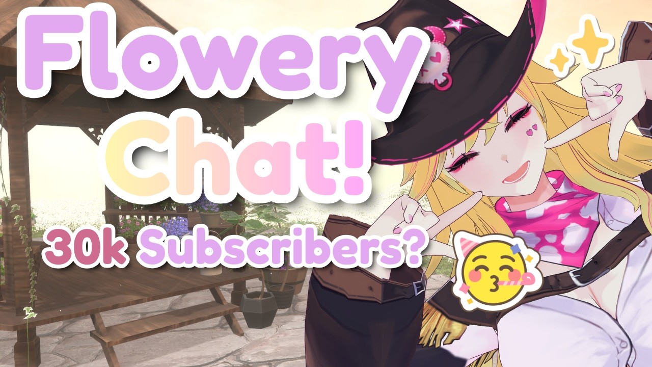 Have A Flowery Chat w Gyaru Cowgal In VRchat! | Streaming Till 30k Subscribers!!