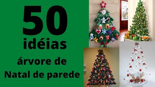 50 Ideias para arvore de Natal de parede / para pequenos ambientes