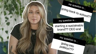 a LONG OVER DUE life update (starting a brand, going back to school, going into politics)