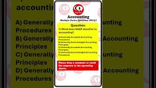 What does GAAP stand for in accounting? | Accounting MCQS -1 | #TallyTalks-Hub #accountingmcqs