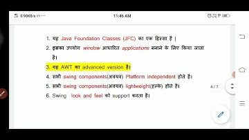 CS309 Java Foundation Classes BY RAVI KUMAR GPC DUNGARPUR