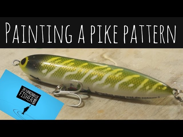 Lure painting a basic pike pattern and using decals 