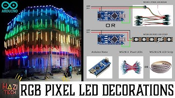 RGB Pixel LED Decorations with Arduino | Vesak / Christmas Decorations | WS2811 / WS2812B Pixel LED